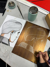 Load image into Gallery viewer, "Jonny". Grabado calcográfico.